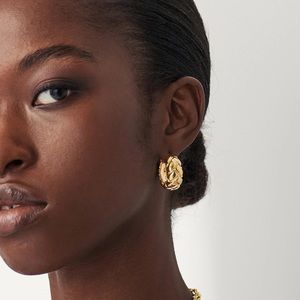 Missoma x Lucy Williams Chunky Waffle Hoop Earrings
